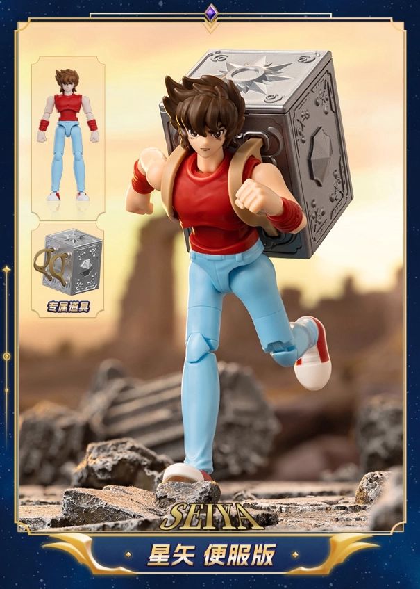 Blokees Saint Seiya Galaxy Versão 2 Bonecos de Ação Camus Hyoga Dohko Milo Shiryu Pegasus Nachi Anime Brinquedos Presentes Infantis