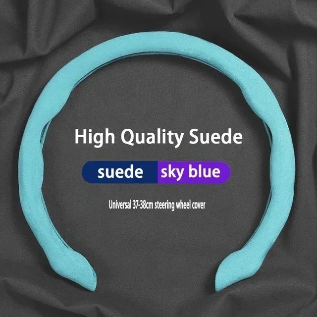 Car Suede Steering Wheel Cover Breathable For Haval H6 Jolion Dargo Chulian M6 H9 H4 H2 H3 H7 H8 F7 F7X C50 2022