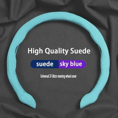 Car Suede Steering Wheel Cover Breathable For Haval H6 Jolion Dargo Chulian M6 H9 H4 H2 H3 H7 H8 F7 F7X C50 2022