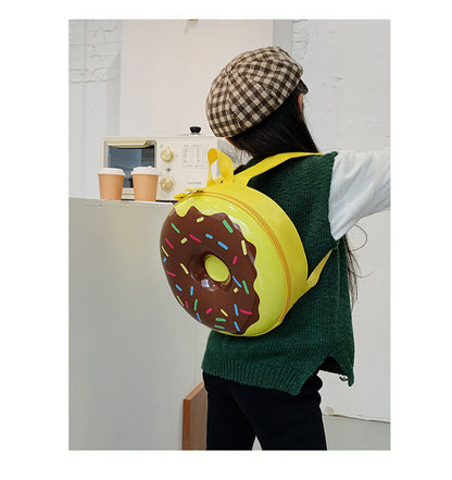 Cartoon Kids Backpack Cute Donut Eggshell Bag Fun Kindergarten Kids Backpack Boys Girls Backpack