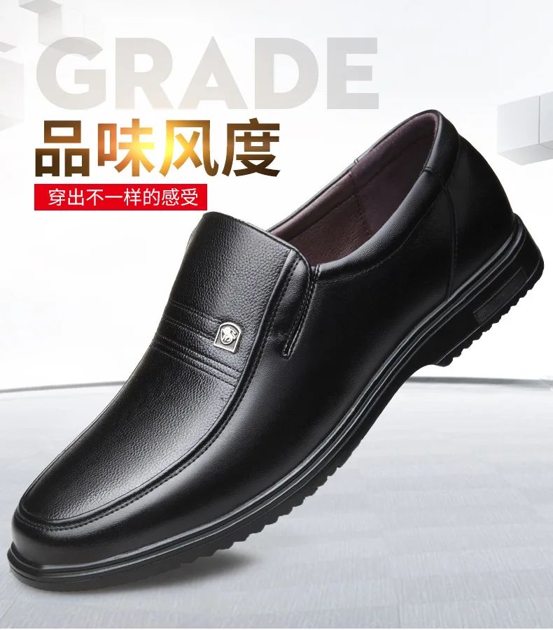 Genuine Leather Handmade Shoes Men Loafers Slip On Business Casual Shoes Classic Soft Leather Hombre Breathable Men Shoes Flat