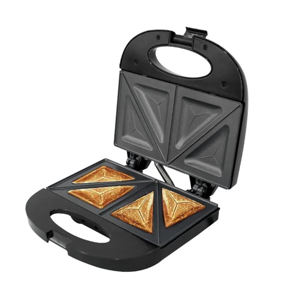 Máquina de Waffle Elétrica Profissional Utensílios de Cozinha Multifuncional Café da Manhã Máquina de Waffles Panela Antiaderente de Ferro