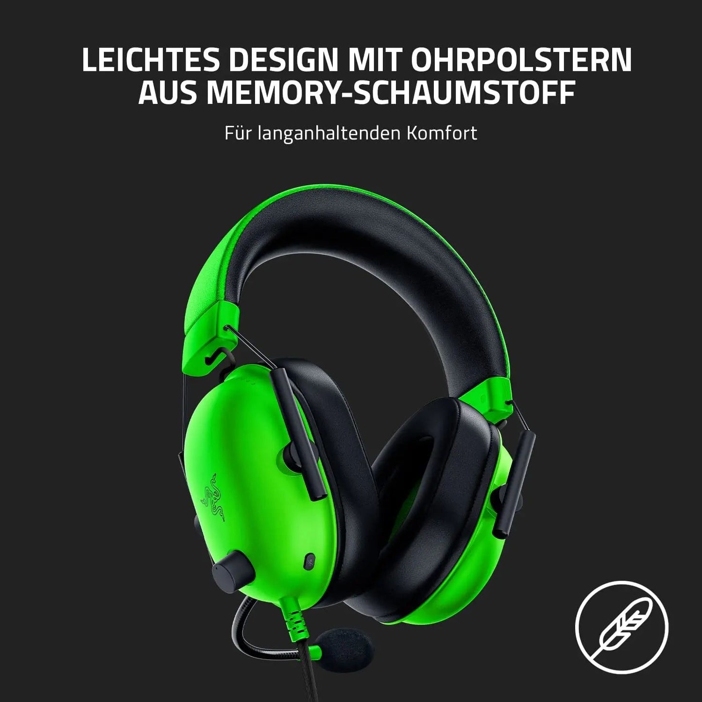 Headset Gamer Razer BlackShark V2 X com fio, cancelamento de ruído passivo avançado, som surround 7.1, microfone cardióide Hyperclear