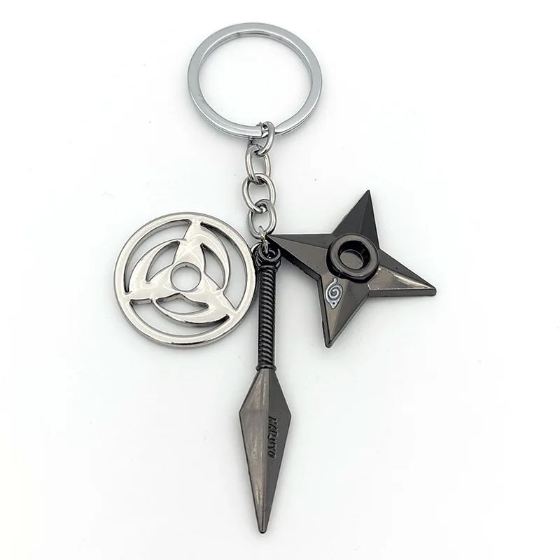 Anime Naruto Chaveiro Brinquedo Kunai Shuriken Konoha Ninja Carro Mochila Xiao Organização Nuvem Vermelha Chaveiro Acessórios Presente