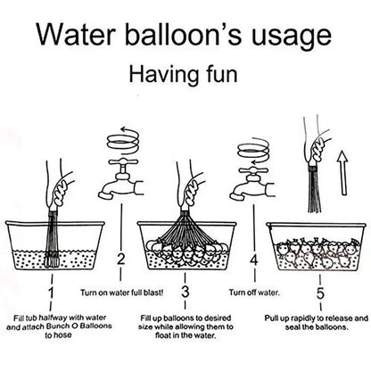 111/222/333Pcs Water Balloons Rapid Injection Funny Summer Outdoor Water Balloon Bombs For Kids and Adults Beach Water Fight Toy