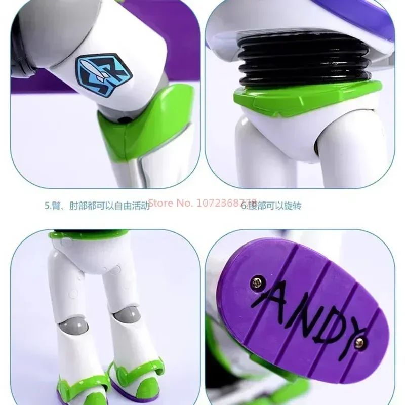 Brinquedo Genuíno Disney Toy Story Buzz Lightyear Space Ranger Modelo de Som Coleção de Mesa Boneco de Ação Buzz Lightyear Modelo de Brinquedo Presentes