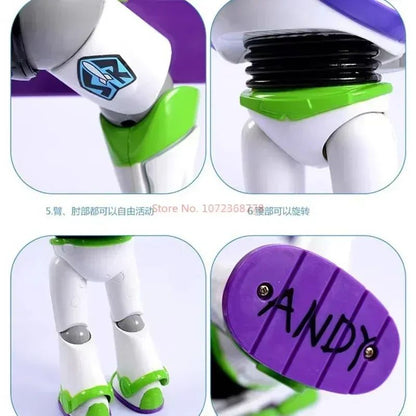 Brinquedo Genuíno Disney Toy Story Buzz Lightyear Space Ranger Modelo de Som Coleção de Mesa Boneco de Ação Buzz Lightyear Modelo de Brinquedo Presentes