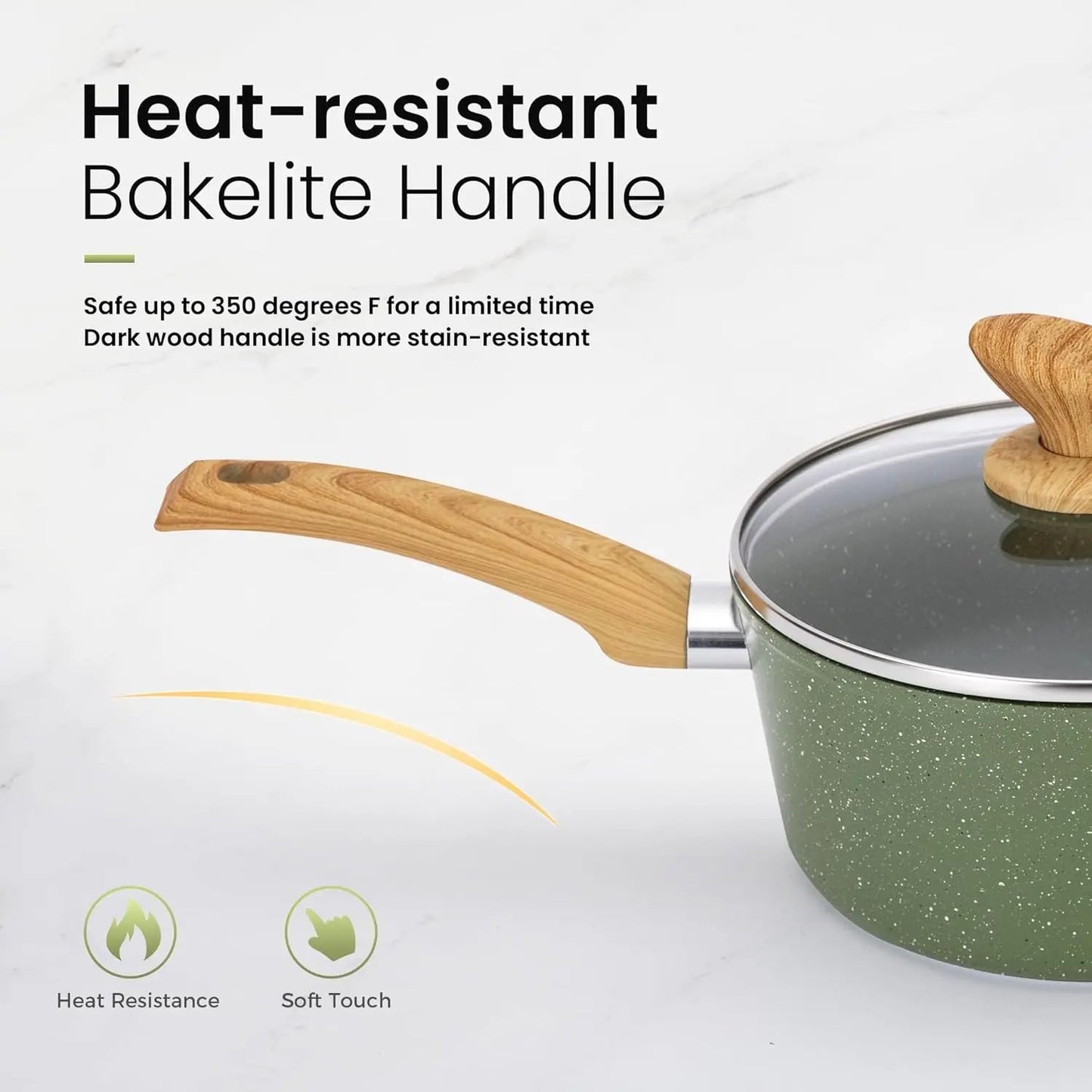 Pots and Pans Set Nonstick, 30 Pieces Induction Kitchen Cookware and Bakeware Sets, Green Granite Coating Cooking Pans Set