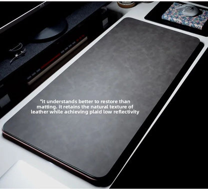 Tapete de Mesa Impermeável PU Mouse Pad Grande Mousepad para Notebook Antiderrapante Tapete de Teclado Tapete de Mouse Protetor de Pulso para Mouse Três Peças