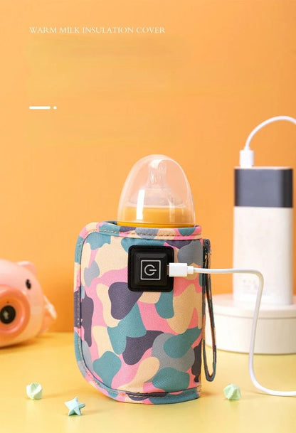 Baby Nursing Bottle Heater Supplies USB Milk Water Warmer Travel Stroller Insulated Bag for Outdoor botella de agua para niños