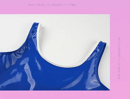 Anime Shark Swimsuit Cosplay Costume Leather Bodysuit Japanese Swimwear Role Play Nightwear Halloween Role Play Lingerie In Stoc