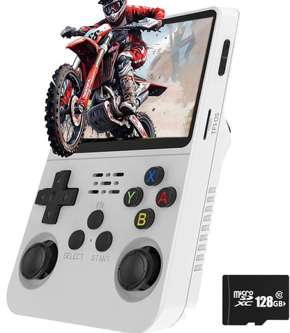 R36S Handheld Retro Game Console Classic ARKOS System 3.5 Inch Portable Video Gaming Console with Single Card for Kids Gift