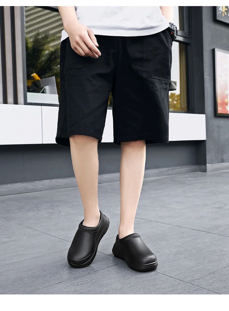 2025 New Style Men Women EVA Chef Shoes Non-slip Waterproof Oil-proof Shoes Comfortable Workers Slippers  Outdoor Fishing Shoes