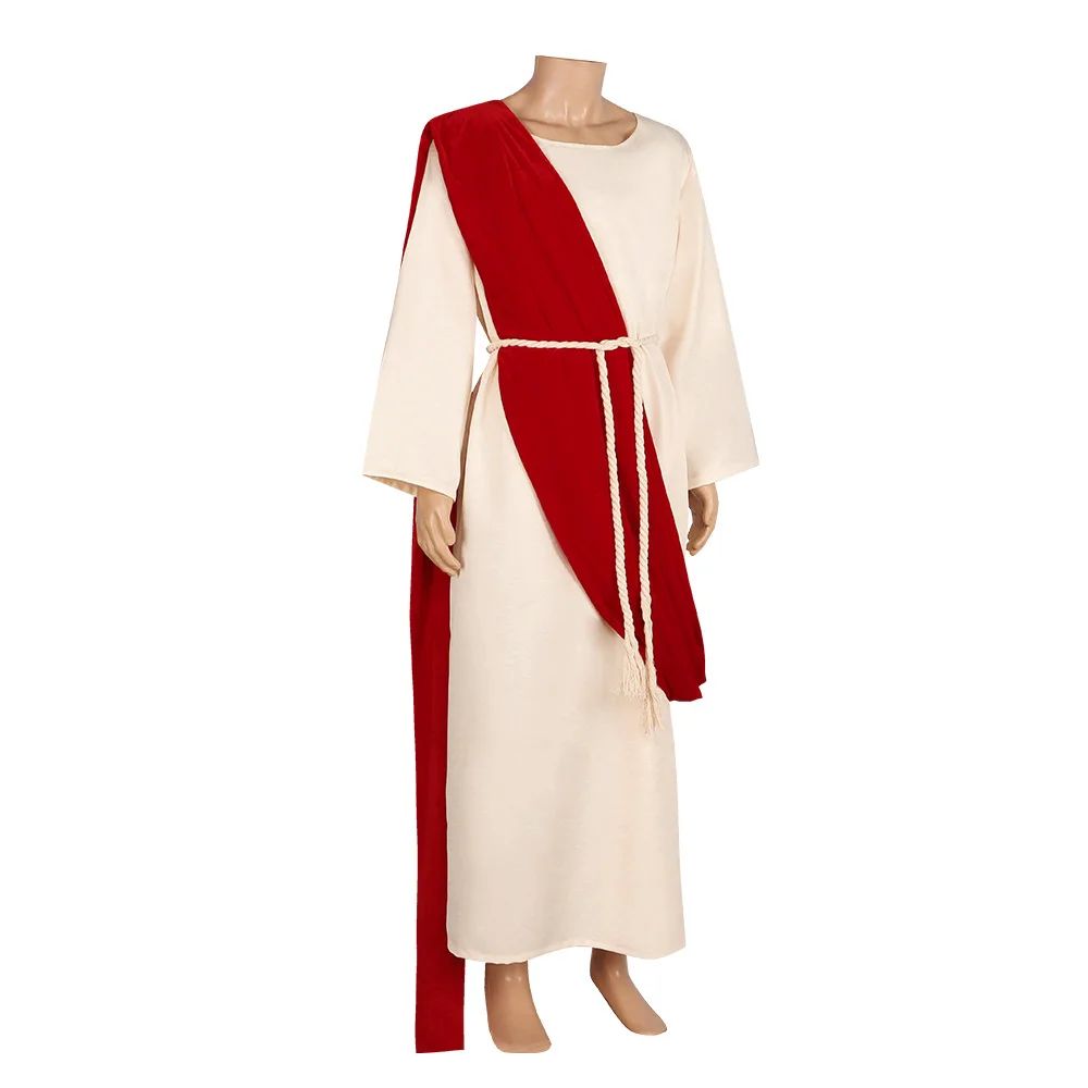 Jesus Cosplay Costume Adult Men Plus Jesus Wig And Beard Jesus Costume Men Jesus Christ Costume Jesus Halloween Jesus Robe