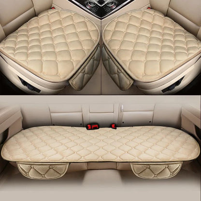 Capas De Assento Quentes Protetor De Almofada De Assento De Carro Capa De Assento De Pelúcia Outono Inverno Universal Para Sedã Hatchback SUV Tapetes De Assento