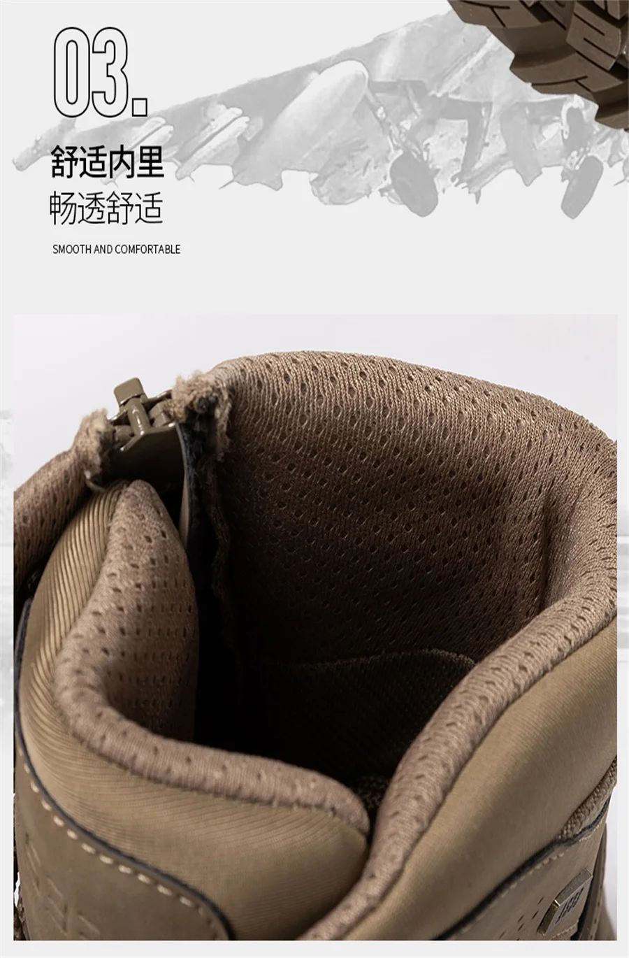 High Top Waterproof Men's Tactical Boots Hiking Shoes Large Size 47 Outdoor Sneakers Hiking Boots Non Slip Motorcycle Boots Men