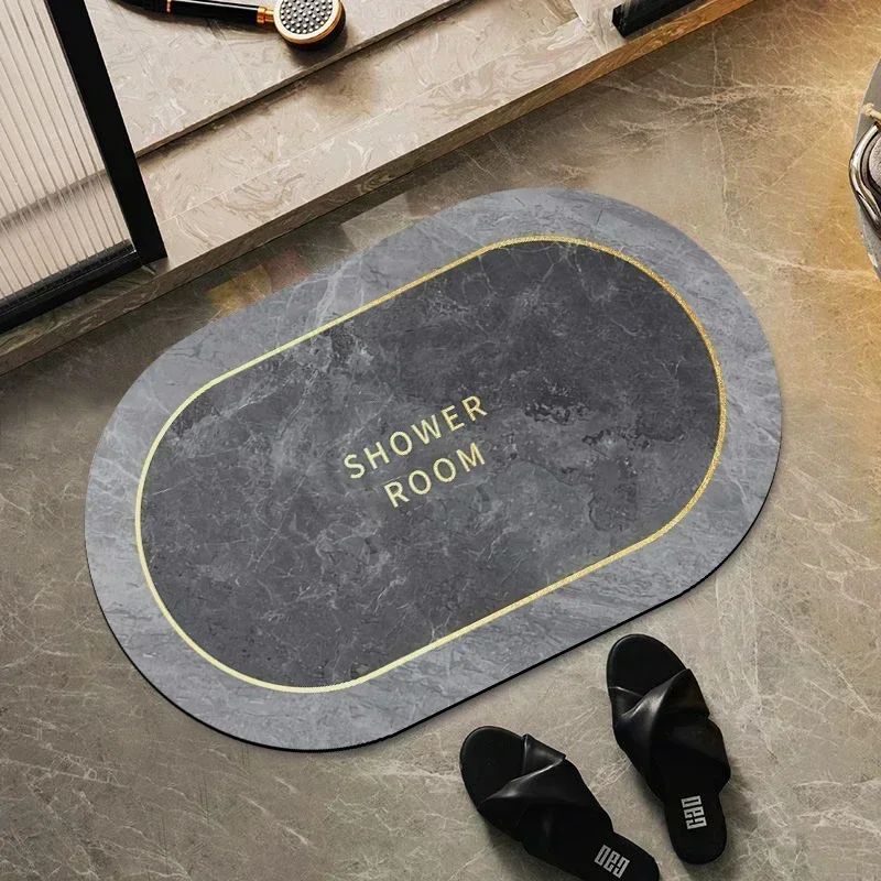 Quick Dry Bath Mats Super Absorbent Rug Bathroom Non Slip Bath Rug Toilet Carpet Front Entrance Door Mat Tapetes De Baño