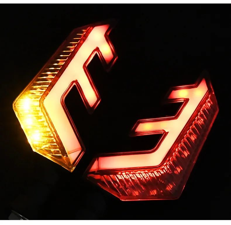 Luzes de Seta de LED Asas de Anjo 12V - Modificação de Luz de Freio Sequencial para Motocicletas e Veículos Elétricos