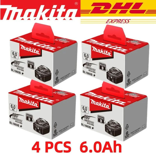 Original genuine Makita 6Ah 6000mAh 18V Makita battery BL1860 BL1850B BL1850 BL1840 BL1830B makita rechargeable lithium battery