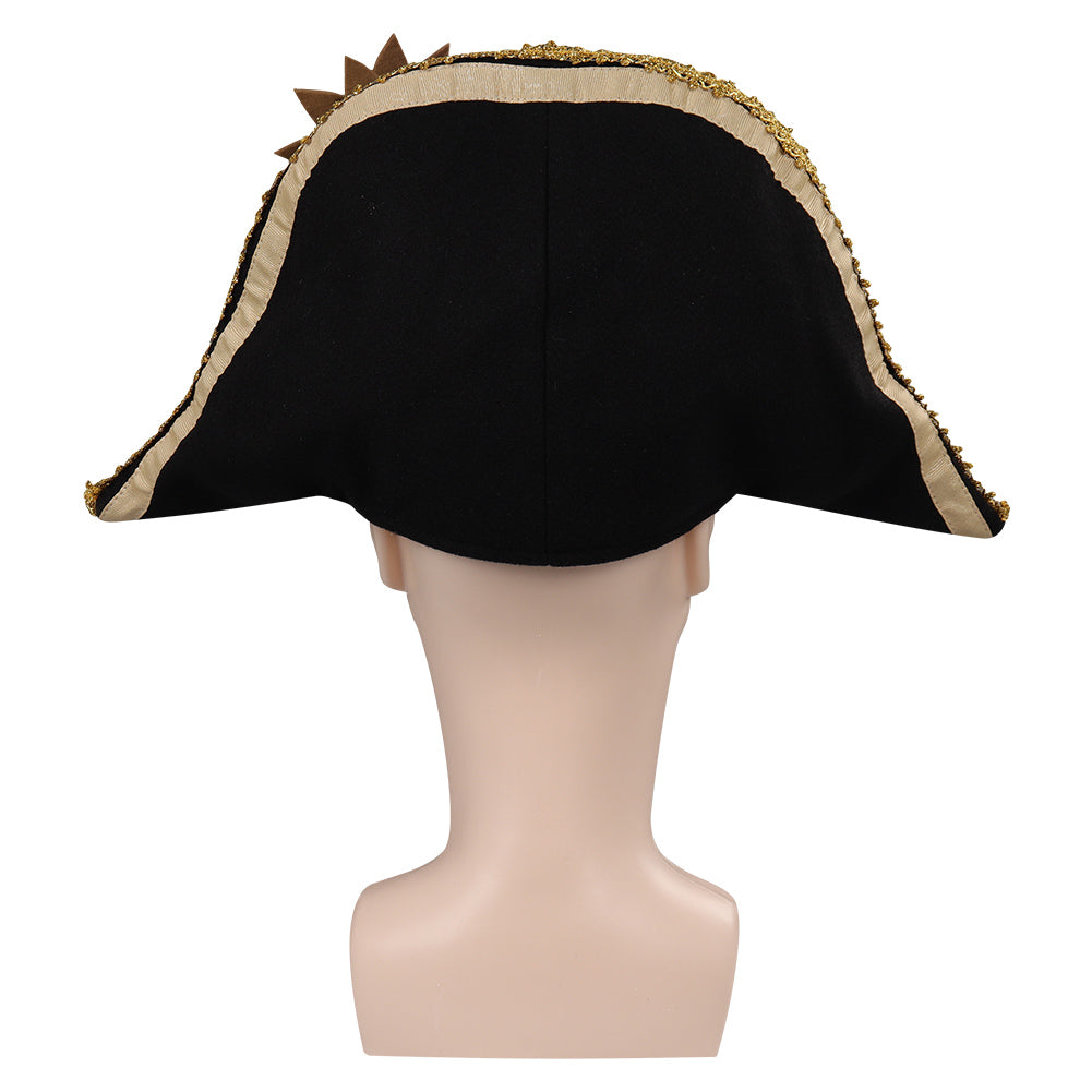 Captain Hook Cosplay Pirate Hat Cap Peter Wendy Hats Halloween Carnival Party Disguise Costume Accessories Prop For Adult Kids