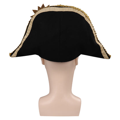 Captain Hook Cosplay Pirate Hat Cap Peter Wendy Hats Halloween Carnival Party Disguise Costume Accessories Prop For Adult Kids