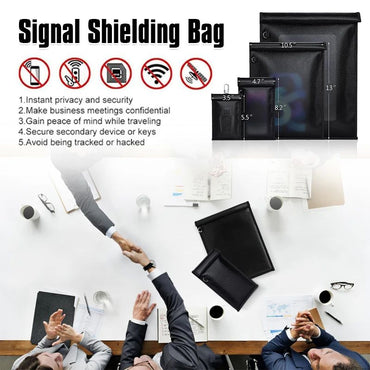 Car key Signal Shielding Bag Waterproof Fireproof RFID Blocking Pouch Car Key Faraday Bag RF Signal Blocker Mobile Phone Case