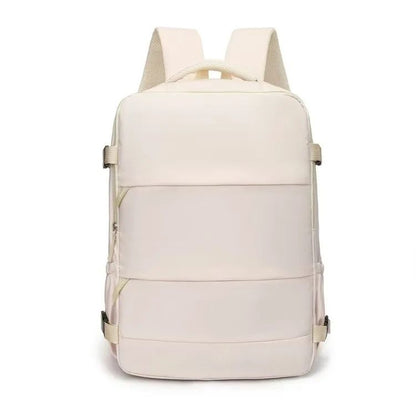 Mochila de viagem para mulheres e homens, aprovada para voos, impermeável, esportiva, casual, pequena para caminhada