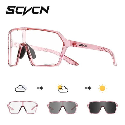 SCVCN Cycling Sunglasses Men Photochromic Glasses Fashion for Women Bike Mountain Road Bicycle Eyewear Cycle Goggles UV400 MTB
