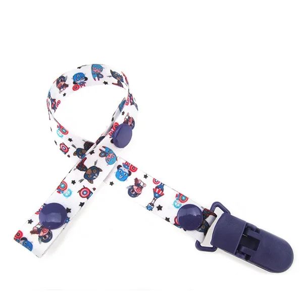 1pc Baby Pacifier Clip Chain: Soft material with cute design, secure clip prevents loss, guards baby's happy moments