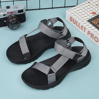 Men Sandals Non-slip Summer Flip Flops High Quality Outdoor Beach Slippers Casual Shoes Cheap Men's shoes Water Shoes 9072