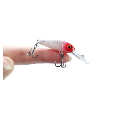 1PC Isca de Pesca 3.5cm 2.4g Minnow de Qualidade Olhos 3D Plástico Isca Artificial Dura Pesca Jig Wobblers Crankbait Isca de Pesca
