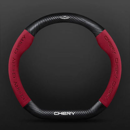 Car buckskin carbon fiber steering wheel cover for Chery Tiggo 8 Arrizo 5 pro gx 5x eQ7 Chery Tiggo 7 Pro 2020 2021 2022 2023