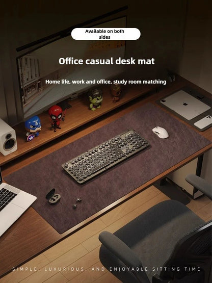Retro Mousepad Large Mouse Pad Waterproof Non-slip PU Suede Desk Mat Computer Keyboard Desk Pad Mouse Mats Gaming Accessories