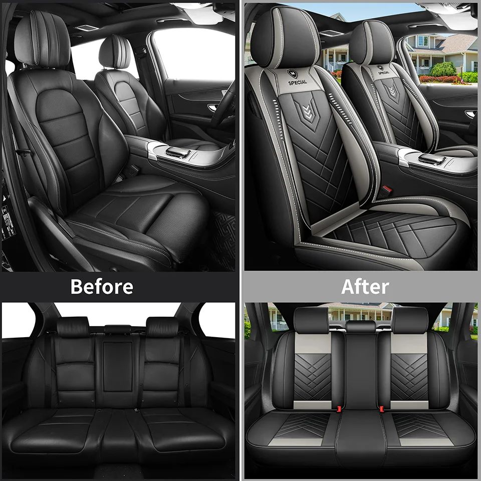 Car Seat Cushion Four Seasons Universal Artificial Leather Seat Cover 2026 Newly Upgraded Waterproof Seat Cover car accessories