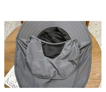 Outdoor UV Protection Bucket Hat – Sun Hat with Neck Flap for Hiking, Fishing & Camping