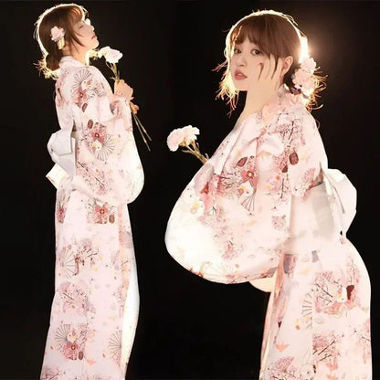 Fashion Photography Clothes Party Dress Japanese Kimono Cosplay Yukata Women Clothing Traditional Ethnic Style Streetwear Stage