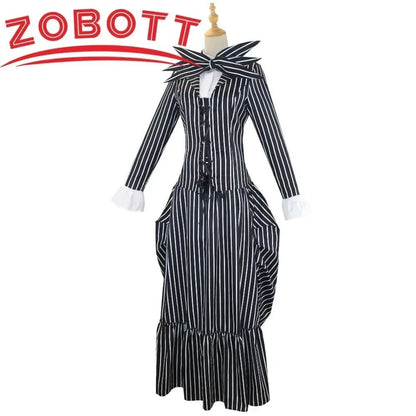 Anime Jack Skellington Cosplay Costume for Adult The Nightmare Before Christmas Jack Uniform Clothes Suit Halloween Costumes
