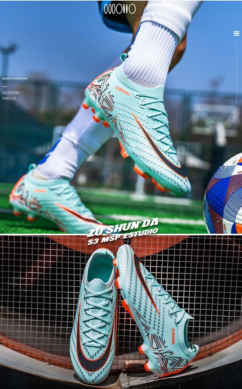 TF/FG Men Soccer Shoes Society Professional Football Field Boots Original Comfortable Top Quality Cleats Football Shoes Tenis