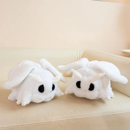 White Moth Plush Pillow Toy Soft Cartoon Moth Plushie Cute Night Butterfly Stuffed Animal Doll Xmas Birthday Gift