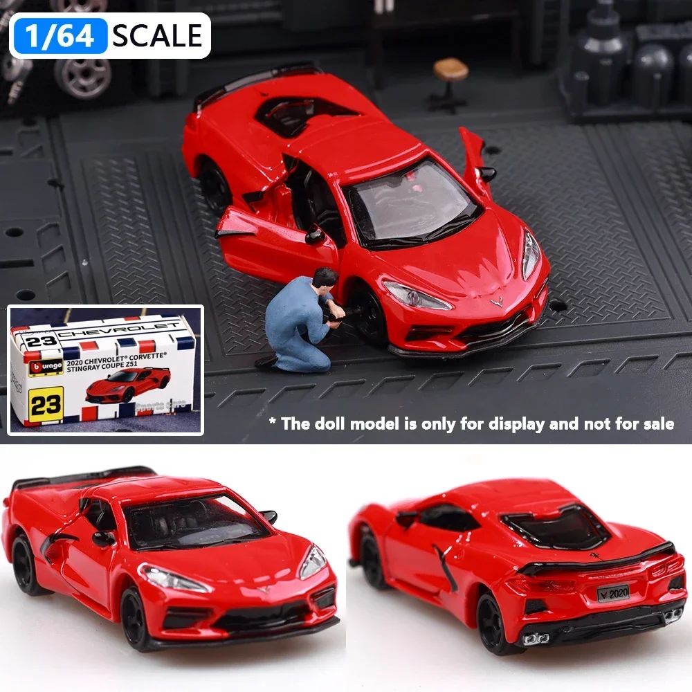 Bburago 1:64 Porsche 911 GT2 Lamborghini Ferrari SP3 812 1959 Cadillac Miniatura de Carro de Liga Fundida Brinquedo de Coleção Presentes