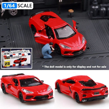 Bburago 1:64 Porsche 911 GT2 Lamborghini Ferrari SP3 812 1959 Cadillac Miniatura de Carro de Liga Fundida Brinquedo de Coleção Presentes