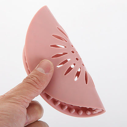 Silicone Drain Hair Catcher with Suction Cup Shower Bathtub Drain Strainer Hair Filter Drain Sink Strainer Bathroom Accessories