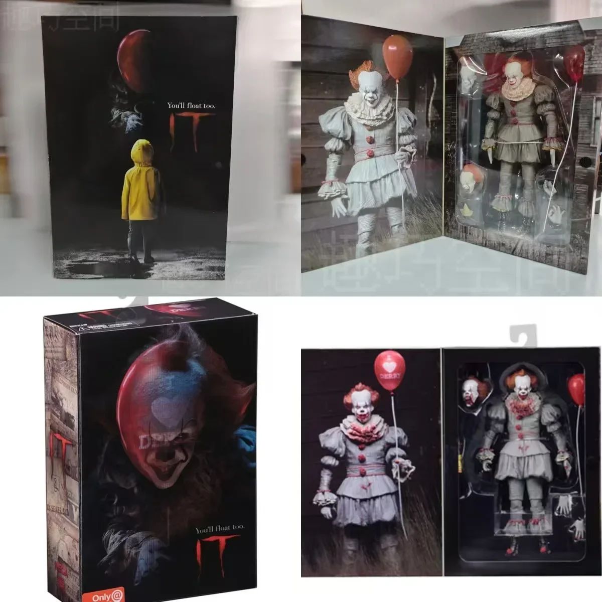 NEW NECA The Many Faces Of Pennywise Action Figure Change Face Pennywise Toys Collectible Model Birthday Gift