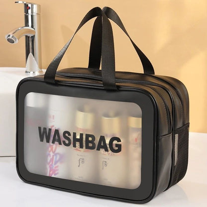 Waterproof Makeup Bag for Women, Wet and Dry Separation, Portable Swimsuit Storage Bag,  Large Capacity Men's Beach Toiletry Bag