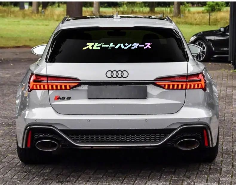 Adesivos de carros JDM para para-brisa dianteiro automotivo, adesivos de corrida de rua, adesivos decorativos de portas de carros estilo japonês para para-brisa traseiro