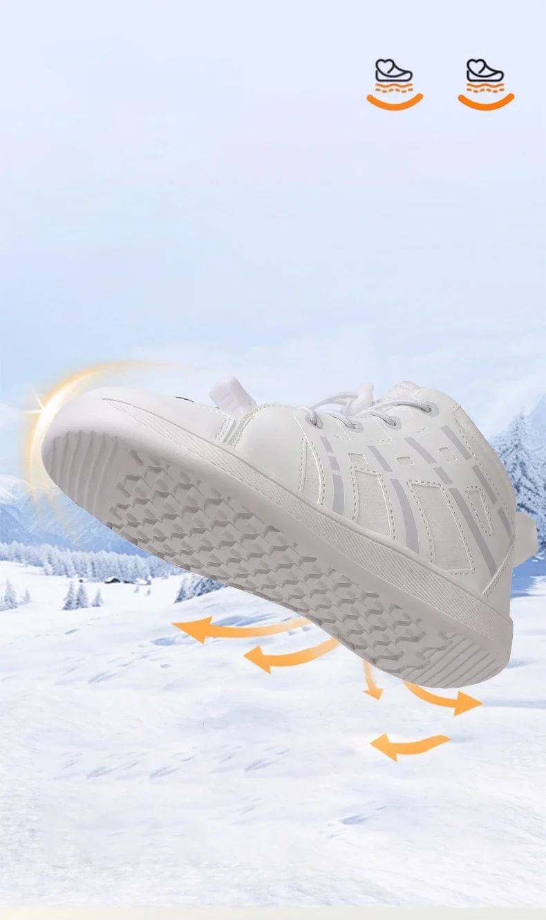 Fashion Kids Snow Boots Wide ToeBox Shoes Kid's Waterprof Barefoot Sneakers Boys Girls Warm Cotton Lightweight Non-slip Sneakers