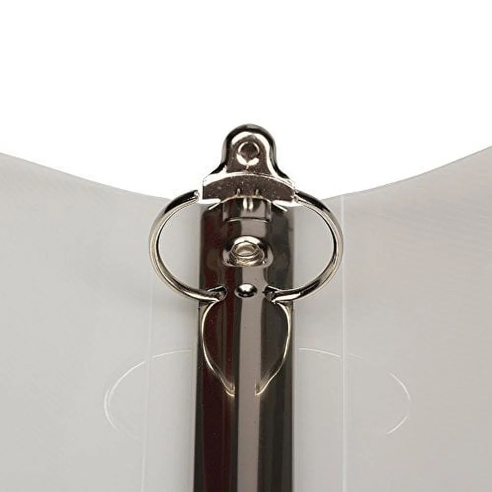 Clear 3 Metal Ring Binder 1 Inch Durable Eco-Friendly Organizer School Office Home Notes Essays Recipes 1 Pack