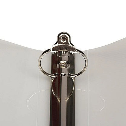 Clear 3 Metal Ring Binder 1 Inch Durable Eco-Friendly Organizer School Office Home Notes Essays Recipes 1 Pack