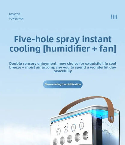 Portable 3 in 1 Mini Ac Air Cooler Fan for Home Products Conditioner Household Small Night LED Humidifier Lights Camping Room