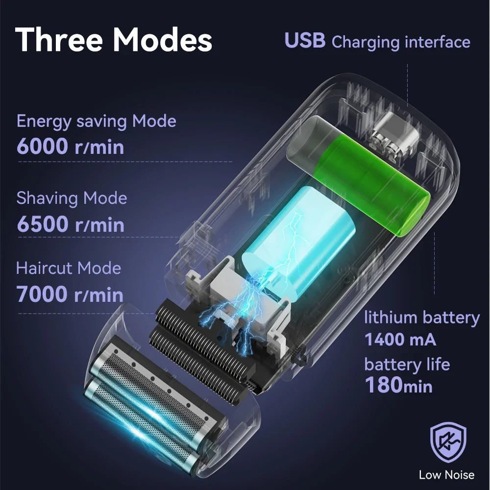 Original Fang BRAUN 5120s Electric Shaving Machine Wireless Foil Shaver Bald Shaving Machine Hair Cutting Machine Men's Razor